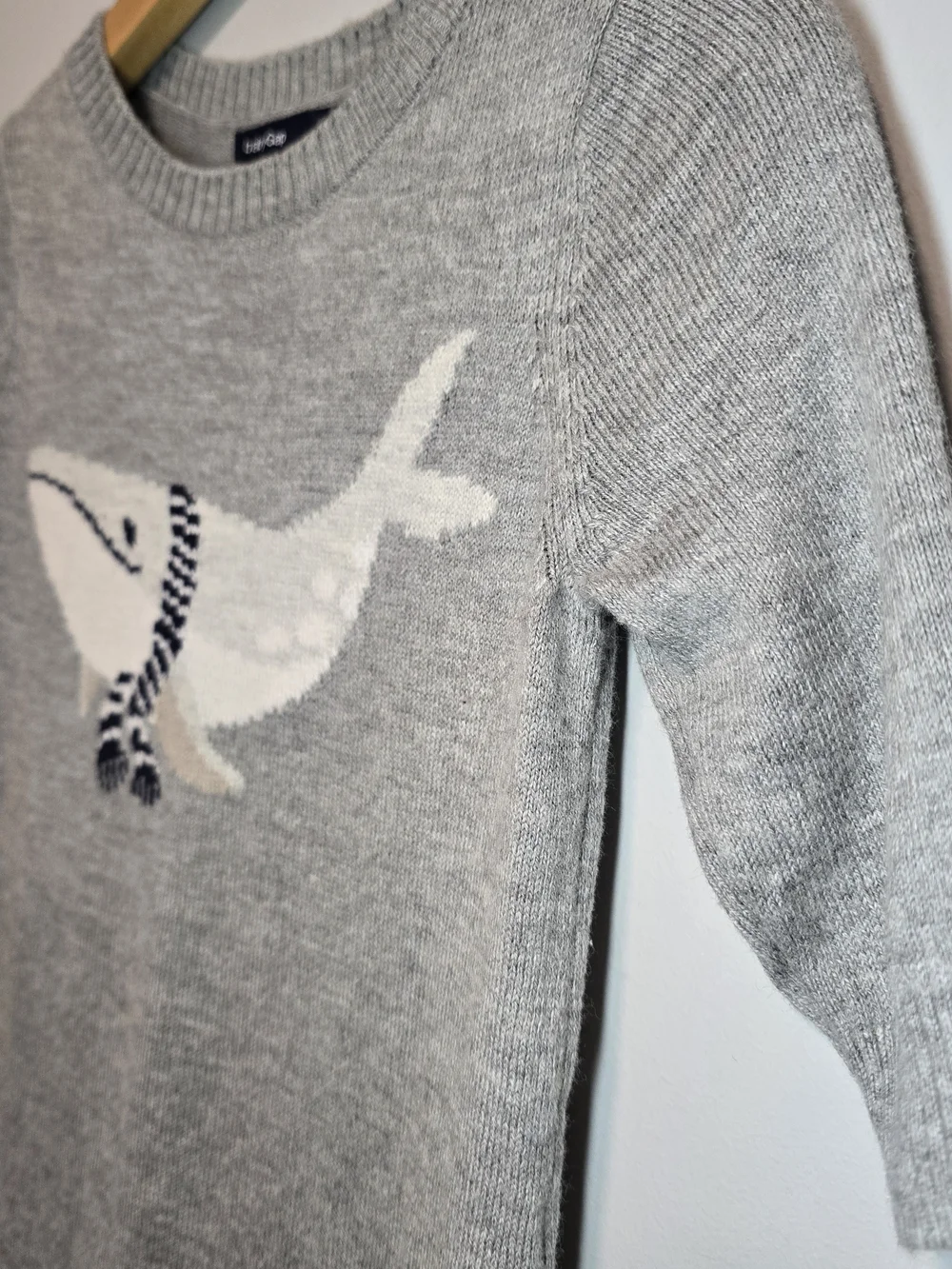 Baby Gap Gray Whale Knit One-Piece